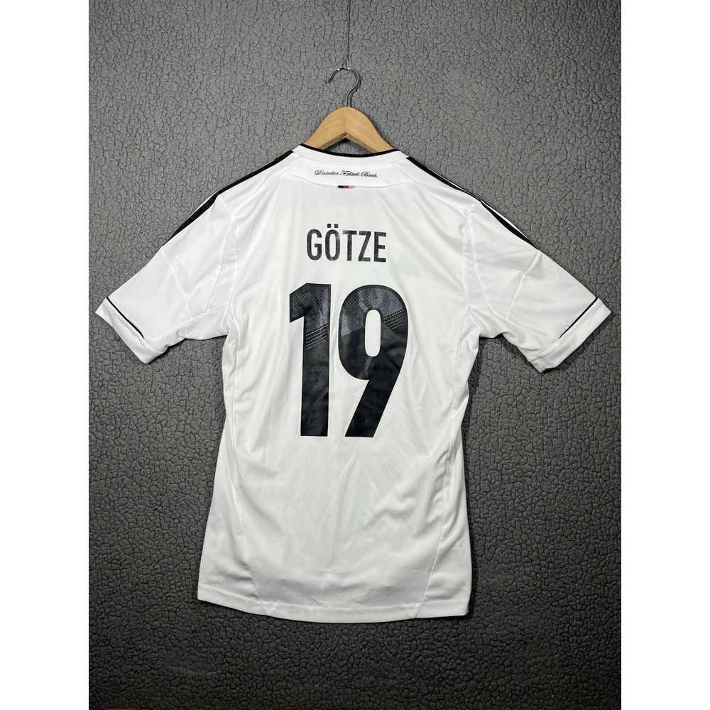 Adidas 2012 / 20013 Germany Deutschland #19 Mario Gotze Football Soccer Jersey S